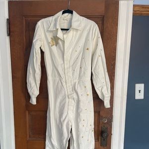 Designer Label White Star Jumpsuit - Women’s Size 4/S